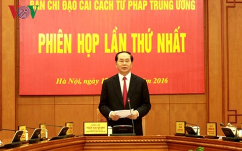 Phiên họp thứ nhất Ban Chỉ đạo cải cách tư pháp Trung ương - ảnh 1